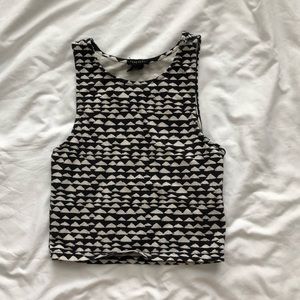 Geometric crop top